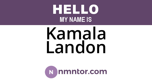 Kamala Landon