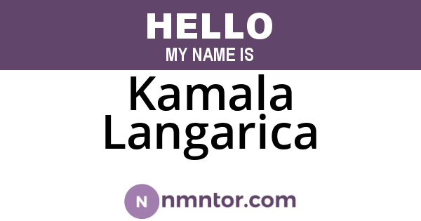 Kamala Langarica