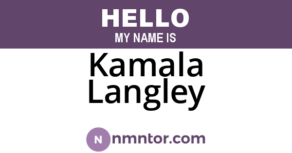 Kamala Langley