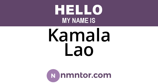 Kamala Lao