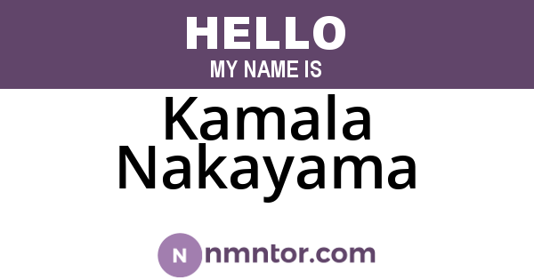 Kamala Nakayama