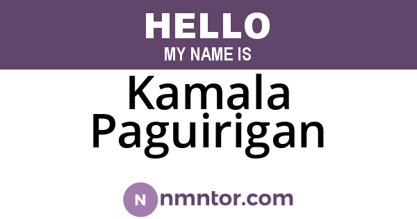 Kamala Paguirigan