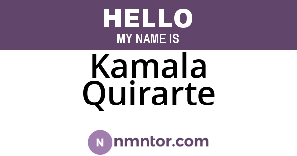 Kamala Quirarte