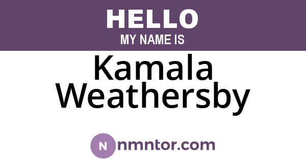 Kamala Weathersby