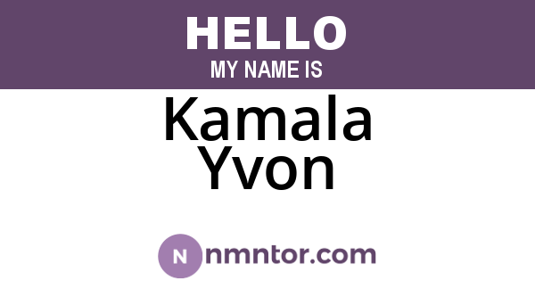Kamala Yvon