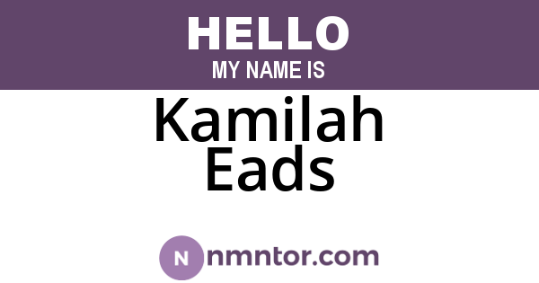 Kamilah Eads