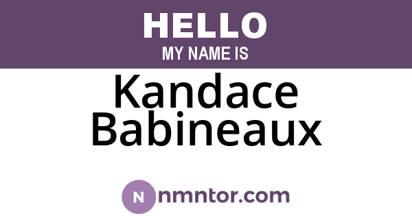 Kandace Babineaux