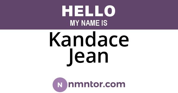 Kandace Jean
