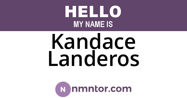 Kandace Landeros