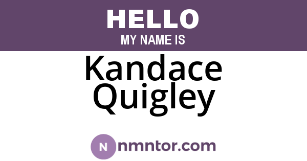 Kandace Quigley