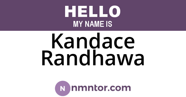 Kandace Randhawa