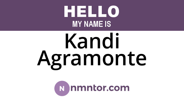 Kandi Agramonte