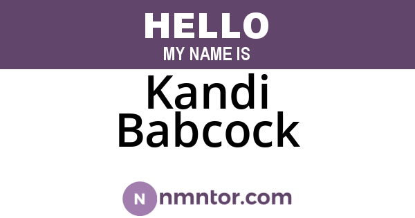 Kandi Babcock