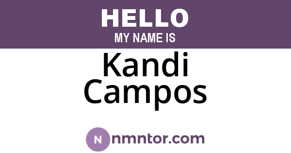 Kandi Campos