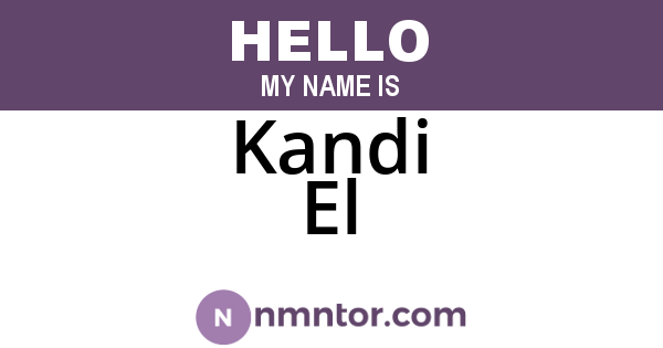 Kandi El