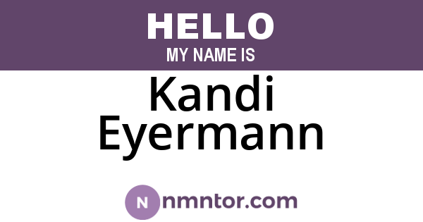 Kandi Eyermann