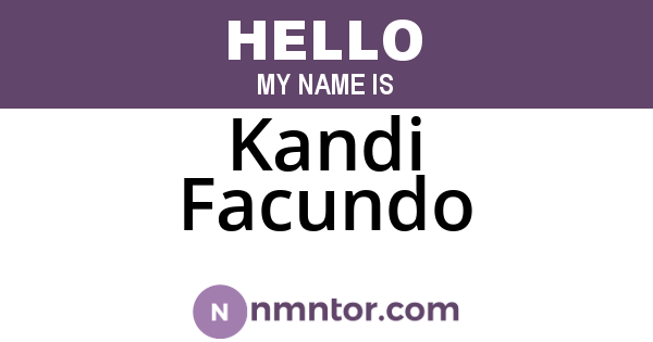 Kandi Facundo