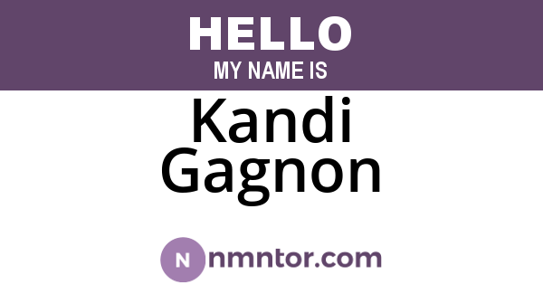 Kandi Gagnon