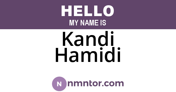 Kandi Hamidi