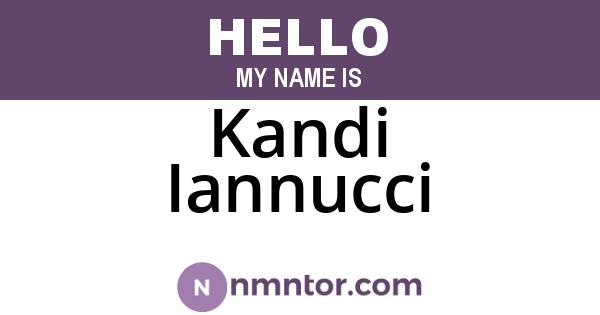 Kandi Iannucci