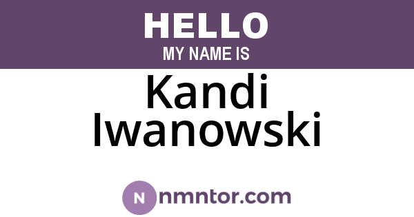Kandi Iwanowski