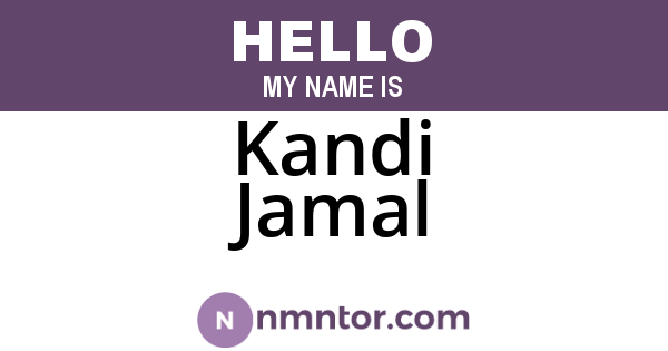 Kandi Jamal