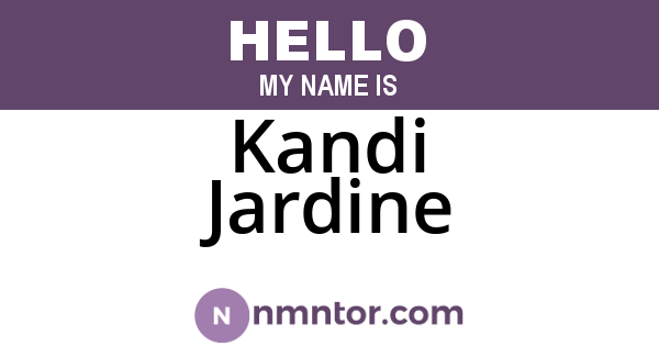 Kandi Jardine