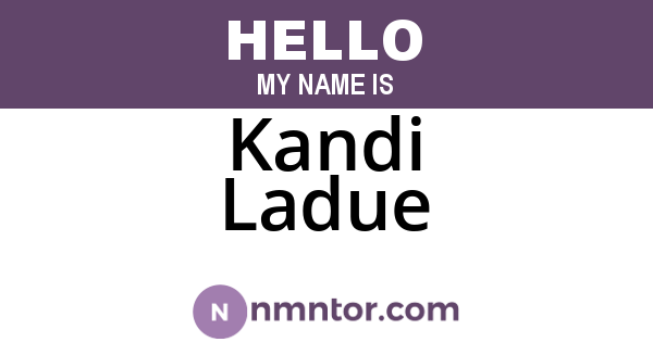 Kandi Ladue