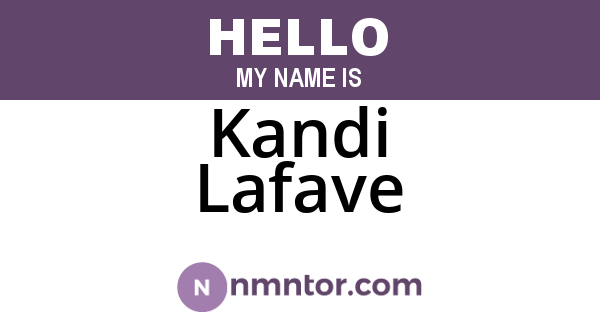 Kandi Lafave