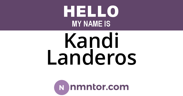 Kandi Landeros