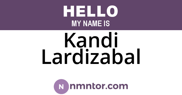 Kandi Lardizabal