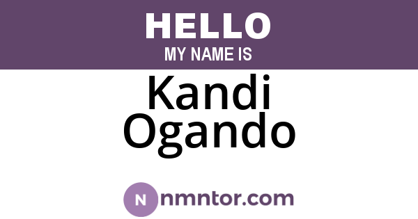 Kandi Ogando