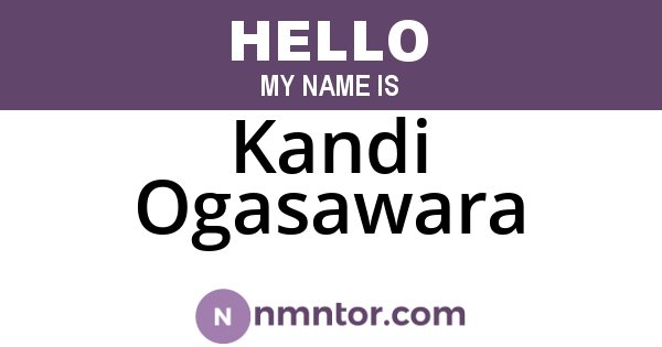 Kandi Ogasawara