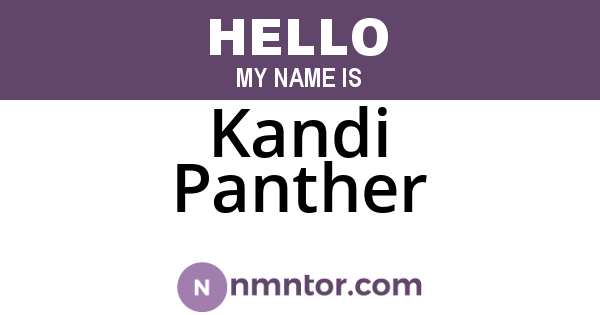 Kandi Panther