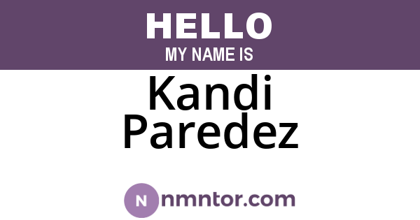 Kandi Paredez