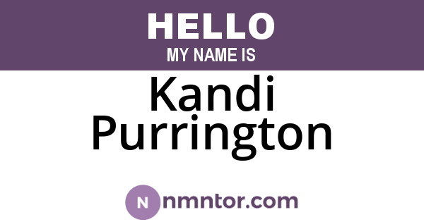 Kandi Purrington