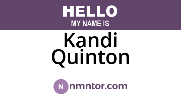 Kandi Quinton