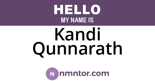 Kandi Qunnarath