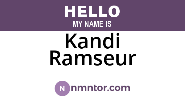 Kandi Ramseur