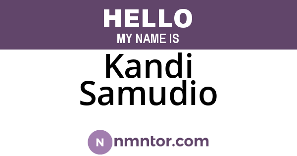 Kandi Samudio