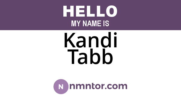 Kandi Tabb