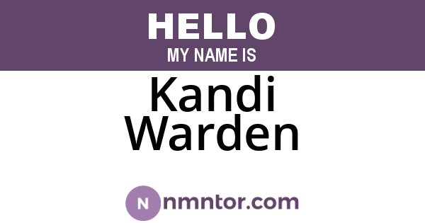 Kandi Warden