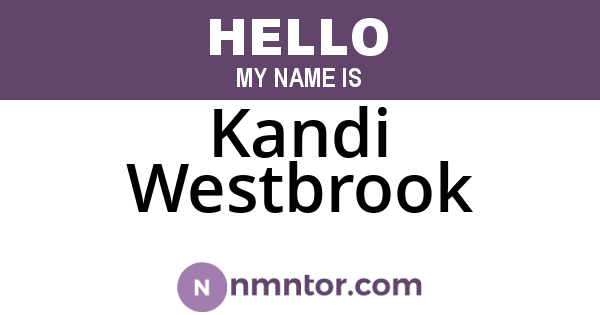 Kandi Westbrook