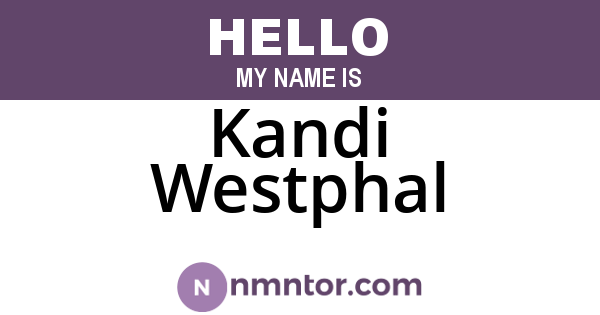 Kandi Westphal