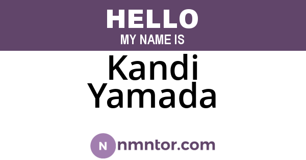 Kandi Yamada