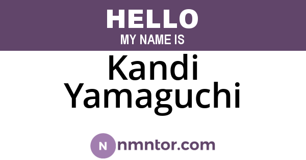 Kandi Yamaguchi