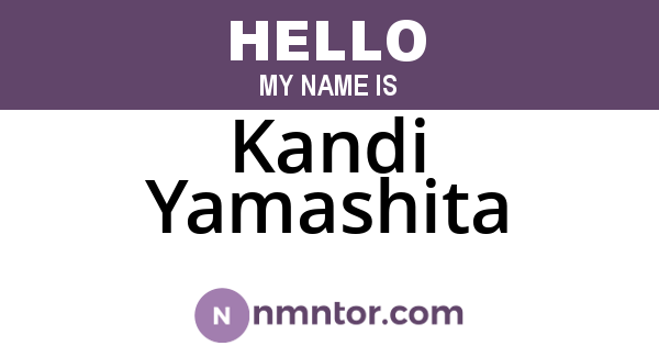 Kandi Yamashita