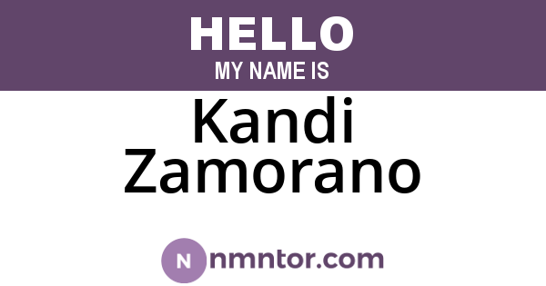 Kandi Zamorano