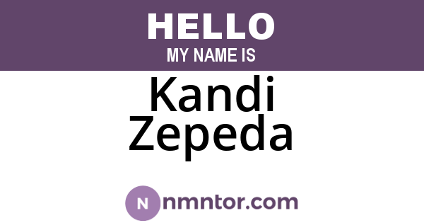 Kandi Zepeda