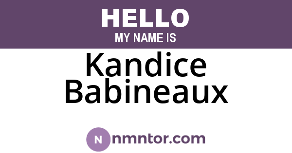 Kandice Babineaux